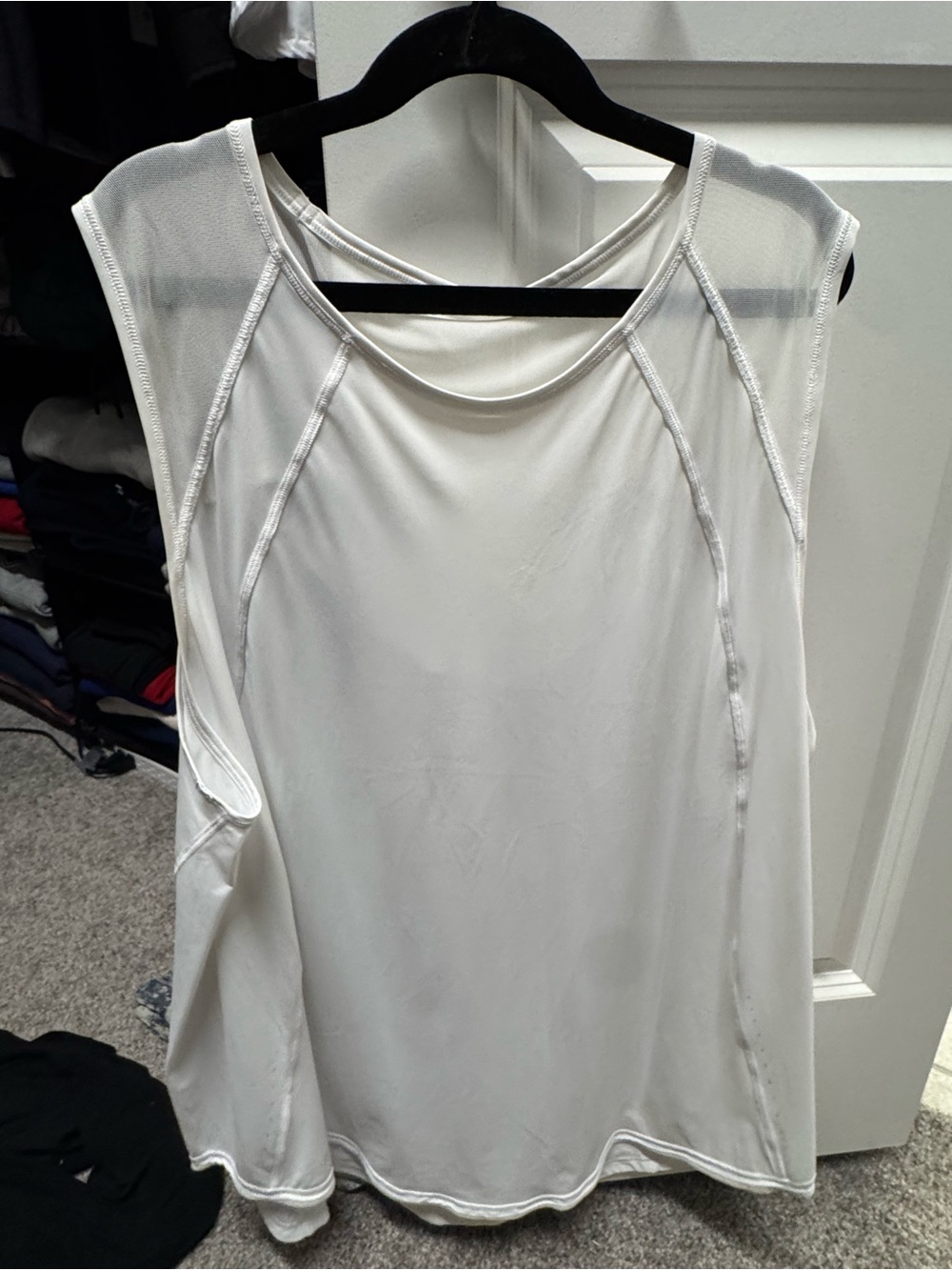 Lululemon white sculpt tank size 14 EUC